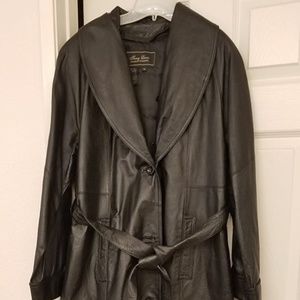 Leather, Black Trench Coat